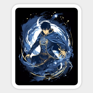 fullmetal alchemist brotherhood- roy mustang action figure Sticker